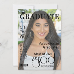 Convite Foto da capa da revista da turma de 2026 Formatura