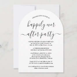 Convite Foto da Celebração do Casamento de Festa Feliz de 