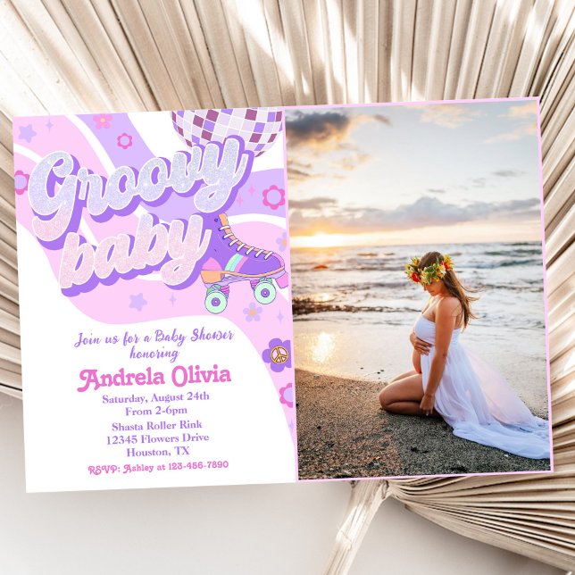 Convite Foto da Parte do Chá de fraldas do Skate do cilind (Criador carregado)