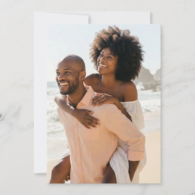 Convite Foto da Praia do Pêssego Alegre (Frente)