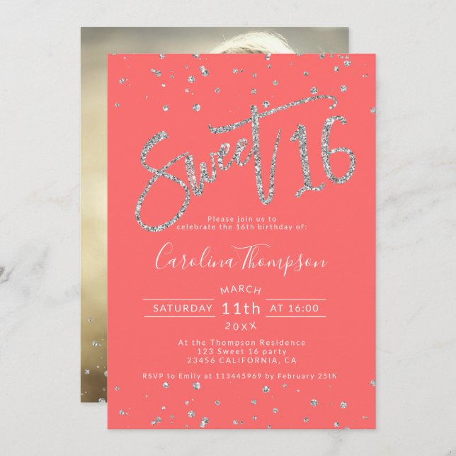 Convite Foto de 16 fotógrafos de prata (Frente/Verso)