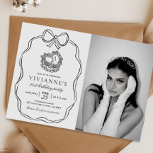 Foto de aniversário da Arco Negra Desenhada em Mão