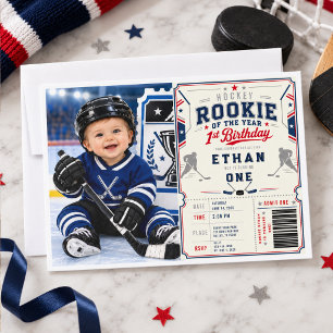 Convite Foto de aniversário de 1 ano do Rookie of the Year