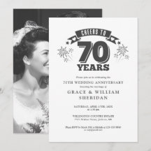 Foto de aniversário de 70 anos de casamento
