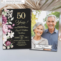 Foto de Aniversário de Casamento de 50 anos Elegan