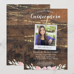 Convite Foto de Aniversário Russo da Quinceañera 15