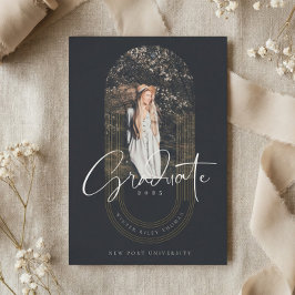 Convite Foto de Arcos Concentrados Geométricos do Formando