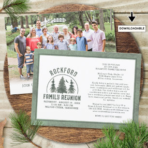Convite Foto de Árvores da Floresta Russa do Sindicato da 