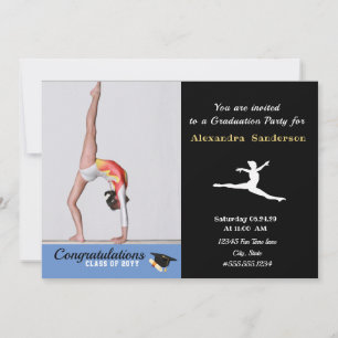 Convite Foto de atleta de ginástica formatura turma de 202