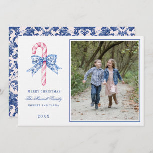 Convite Foto de caneta doce rosa e azul do avô do milênio