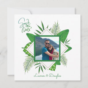 Convite Foto de Casais com moldura personalizada Salvar a 