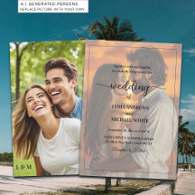 Foto de casamento com sobreposição de texto simple