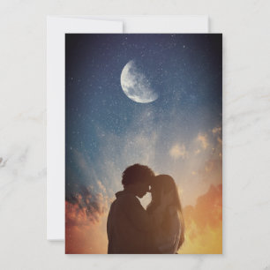 Convite Foto de casamento com tipografia divertida Salva a