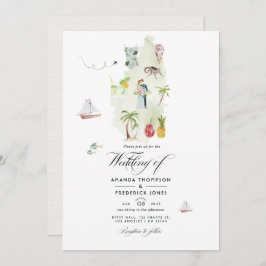 Convite Foto de Casamento de Destino do santo Lúcia