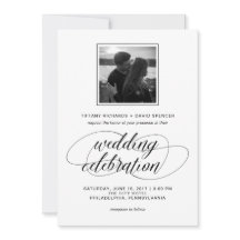 Foto de Casamento de Script de Rico Preto e Branco