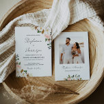 Convite Foto de Casamento Floral da Magnolia, Cor-de-Rosa<br><div class="desc">O Convite Fotográfico Floral de Casamento Magnolia Branca e Rosa Esbranquiçada é uma forma excelente de mostrar o seu estilo pessoal e convidar os seus convidados para o seu evento especial. O modelo é fácil de editar e personalizar, para que você possa criar o convite perfeito para suas necessidades. Clique...</div>