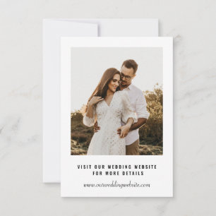 Convite Foto de casamento para salvar a data Sobreposiçã