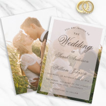 Foto de Casamento Transparente Letra Elegante Mode