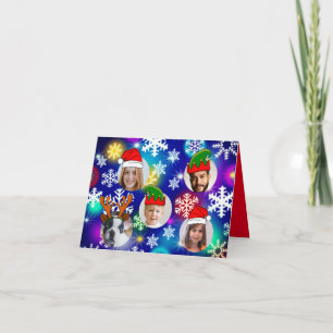 Convite Foto de chapéu de Natal personalizado e engraçada