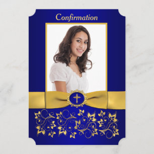 Convite Foto de Confirmação da Forma de Tíquete do RIBB