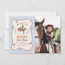 Foto de Cowboy no Primeiro Rodeio para Aniversário