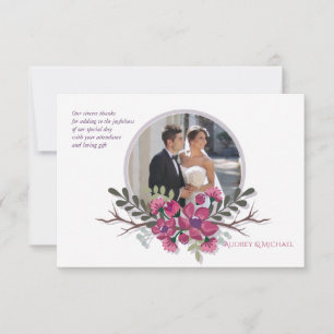 Convite Foto de Dogwood Obrigado Notecard