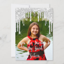 Convite Foto de Drivers de Prata de Cinza Vermelha da Swee