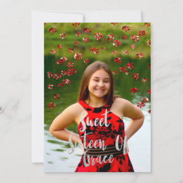 Convite Foto de Drivers de Prata de Cinza Vermelha da Swee