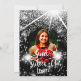 Convite Foto de Drivers de Prata de Cinza Vermelha da Swee