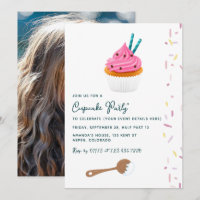 Foto de festa de aniversário com Cupcake Rosa e Co