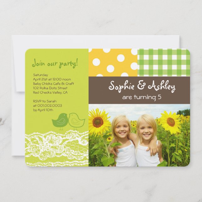 Convite Foto de Festa de aniversário de Raça Cimical (Frente)