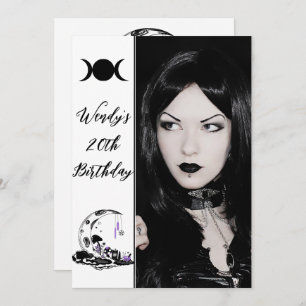 Convite Foto de Festa de aniversário do Jardim da Lua Cris