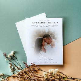 Convite Foto de foco suave Salve a data