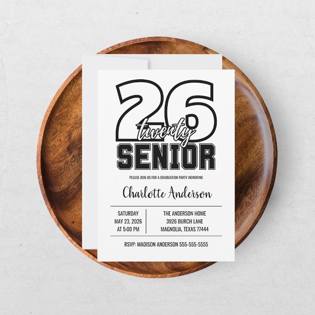 Convite Foto de Formatura Senior 2026 (Criador carregado)
