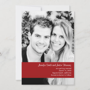 Convite Foto de framboesa Salve a data