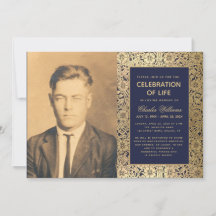 Foto de Funeral Marinho Dourado Elegante Celebraçã