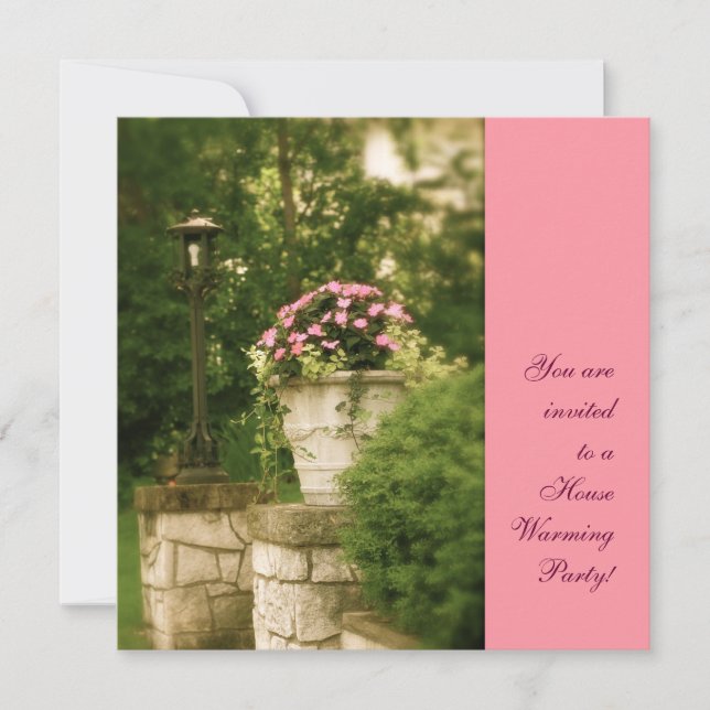 Convite Foto de Garden Wall (Frente)