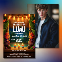 Foto de Graduação de Luau Havaiano Tropical Tiki