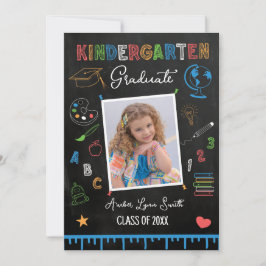 Convite Foto de Graduação do Qualkboard Kindergarten