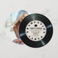 Foto De Graduação Do Registro De Vinilo Retroativo