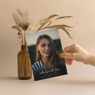 Convite Foto de Graduação do Script Tradicional 2023