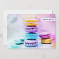 Foto de Macarons Coloridos de Aniversário