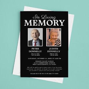 Convite Foto de Memorial Duplo