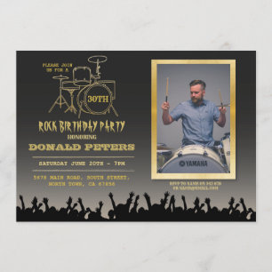 Convite Foto de Música Crowd Festival de Festas de anivers