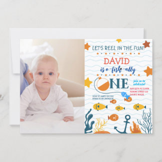 Convite Foto de O-fish-primeiro aniversario de pesca