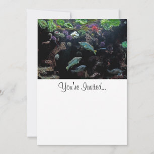 Convite Foto de Peixe e Vida Aquática Submarina