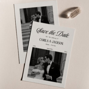 Convite Foto de Salvar a Data do Casamento no Tribunal