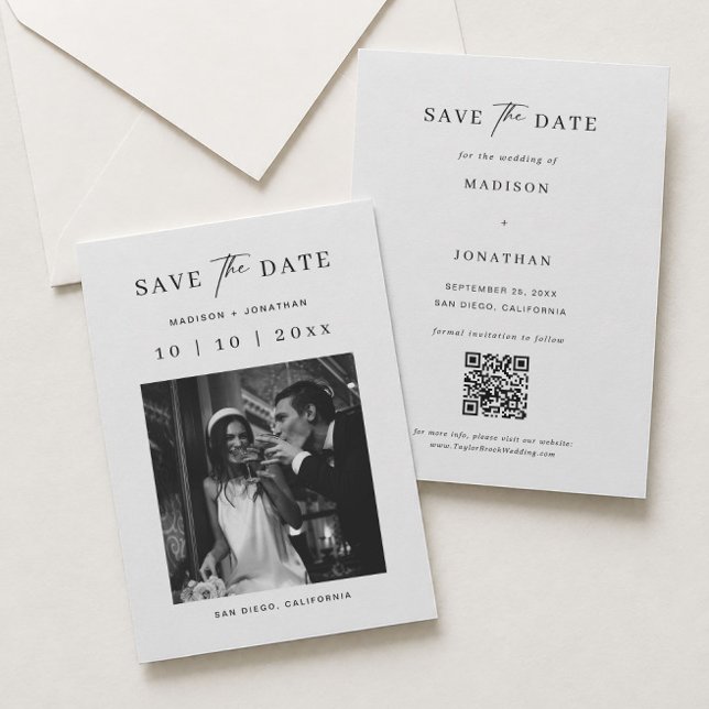 Convite Foto de Save The Date de Casamento  (Criador carregado)