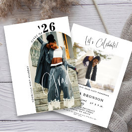 Convite Foto de Script Moderno, 2024, Partido de Formando 