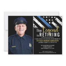 Foto de Sinalizador Thin Blue Line Retirement Poli